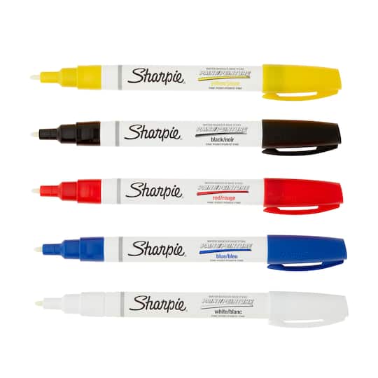 Sharpie&#xAE; Water-Based Paint Markers, Fine Point Primary Set